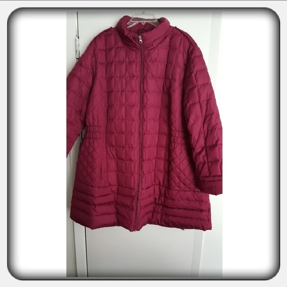 Woman Within Jackets & Blazers - Woman's Mauve Colored Coat Size 2X